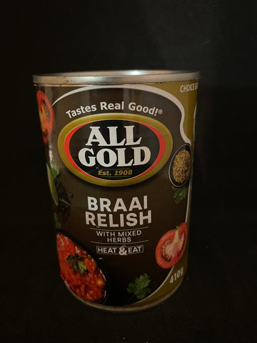 All Gold Braai Relish Tin 410g