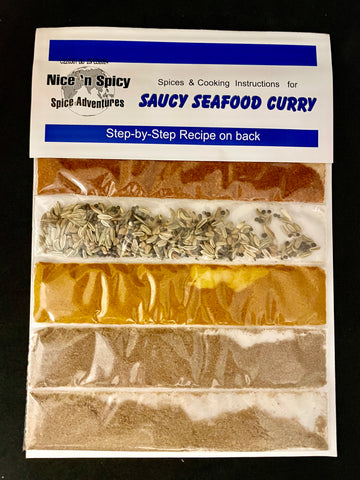 Nice & Spicy - Saucy Seafood Curry Spice (with recipe on back)