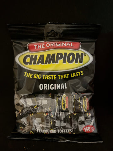 Champion Toffee Medium Prepacks- Original 150g