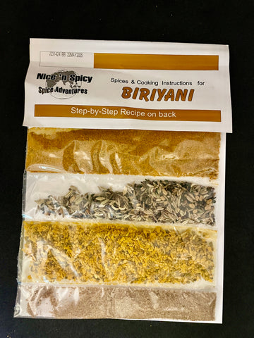 Nice & Spicy - Biriyani Spice (with recipe on back)