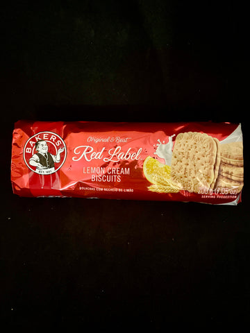 Bakers Red Label Lemon Cream Biscuits 200g