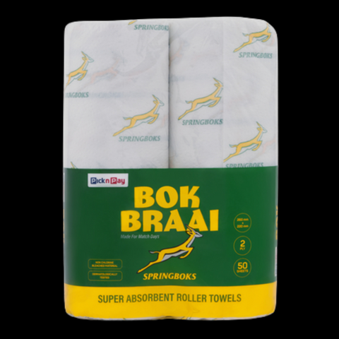 Springbok White Roller Towel 2 Pack