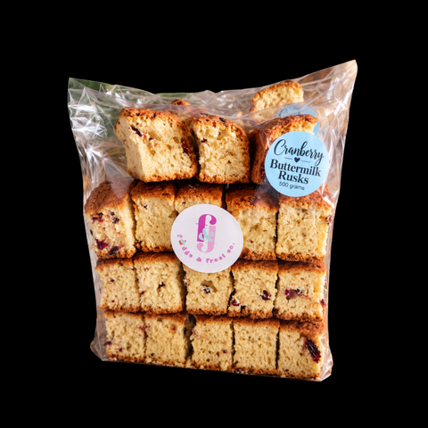 Fudge & Frost  Cranberry Buttermilk Rusk ( 18 pieces )