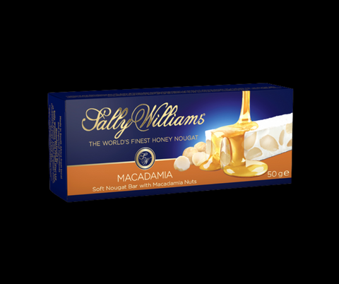 Sally Williams Nougat - Macadamia 50g bar
