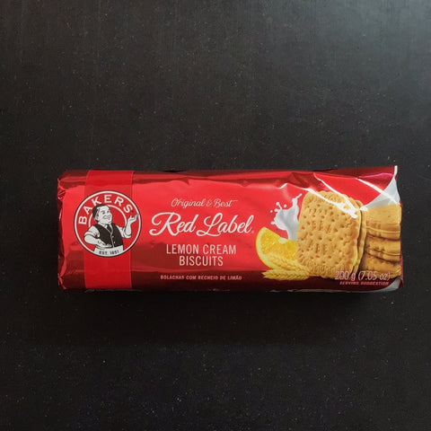 Bakers Red Label Lemon Cream Biscuits 200g
