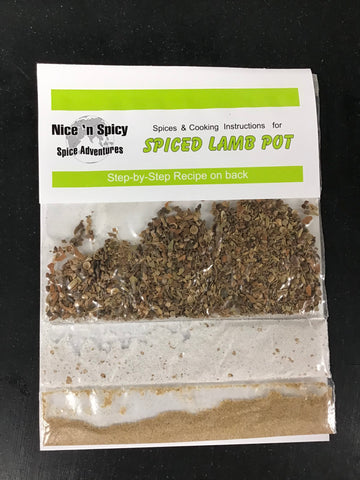 Nice ‘n Spicy - Spiced Lamb Pot Spice (with recipe on back)